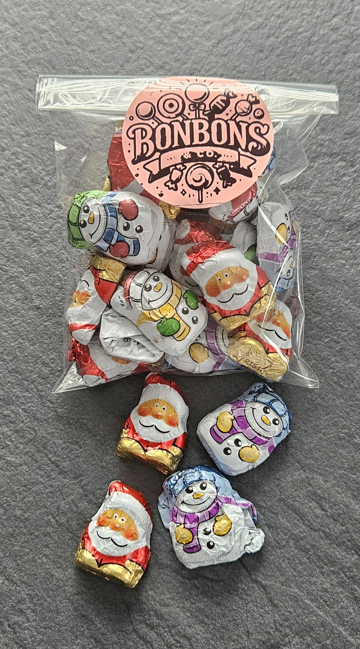 Mix minis père noel et bonhomme de neige 100g