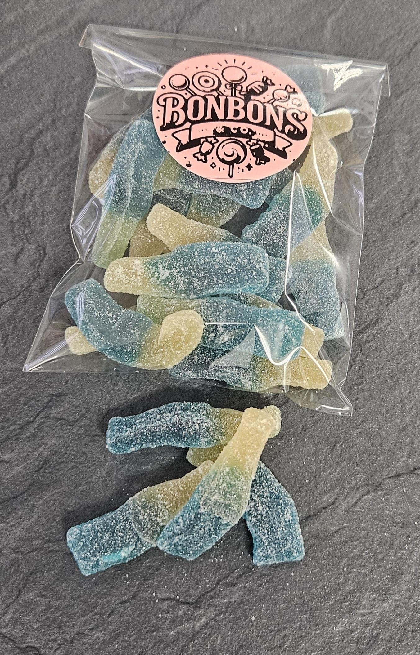 Bouteilles framboise bleue 100gr