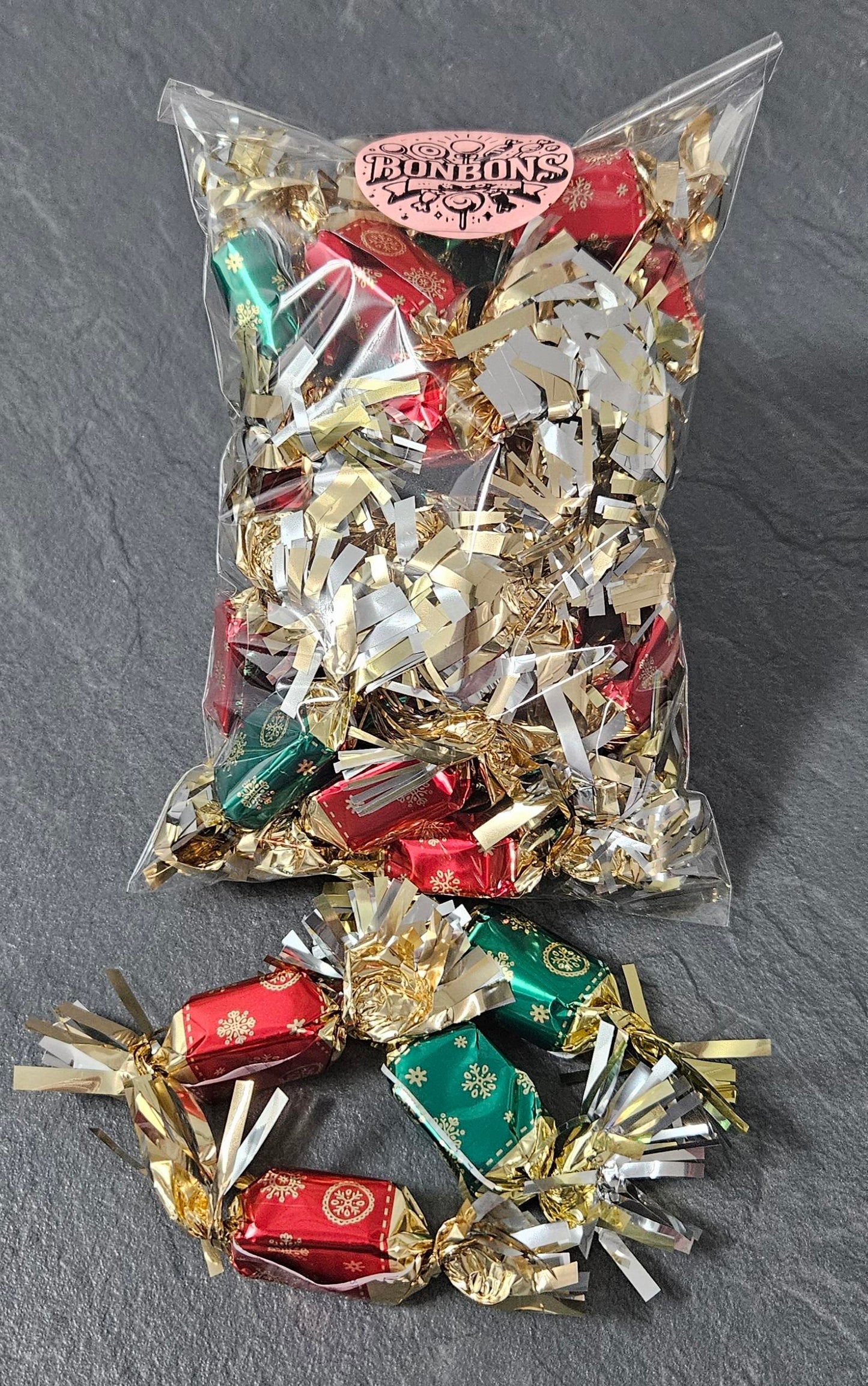 Papillotes au praliné assorties chocolat au lait et chocolat noir 200gr