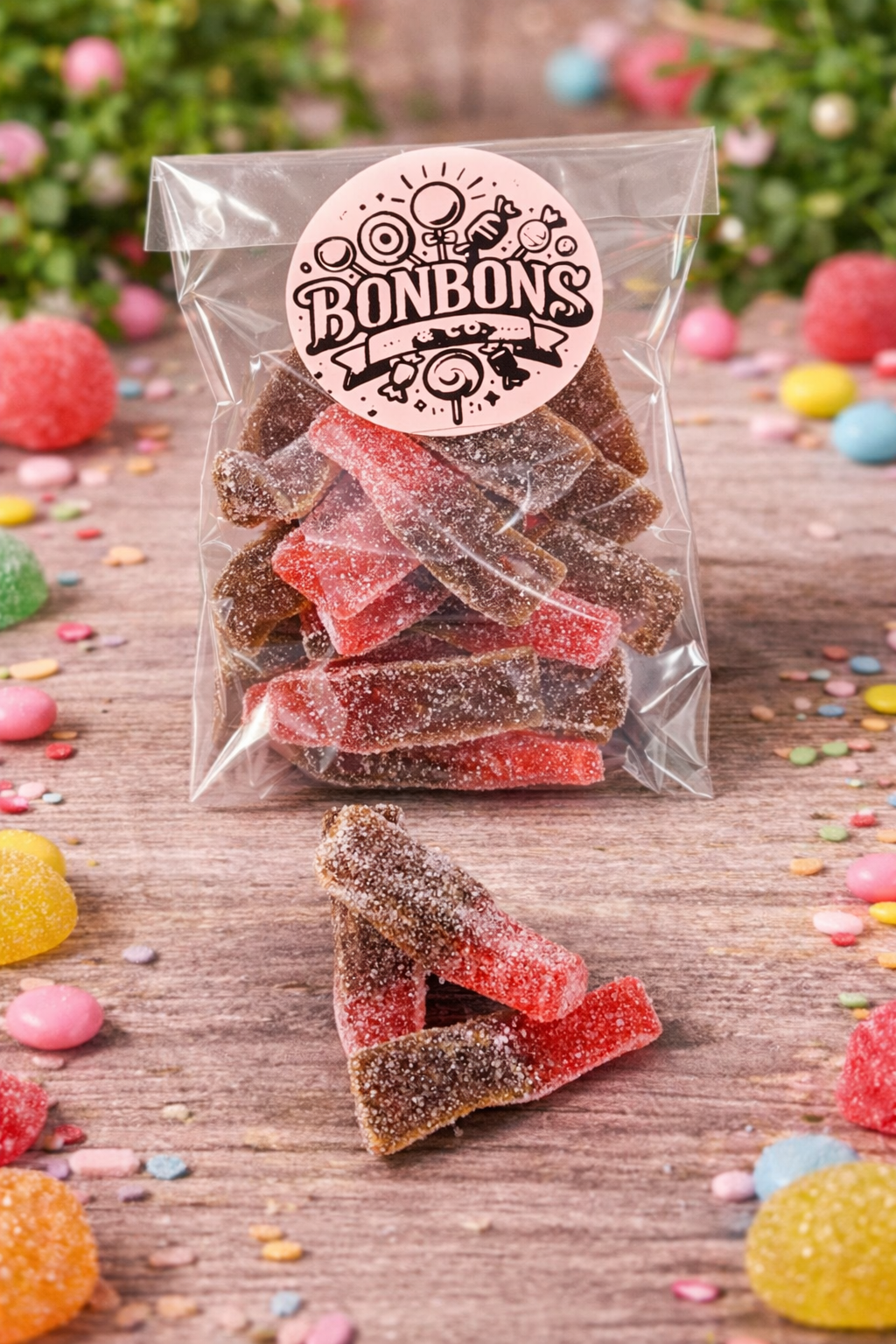 Bouteilles coca cherry 100gr