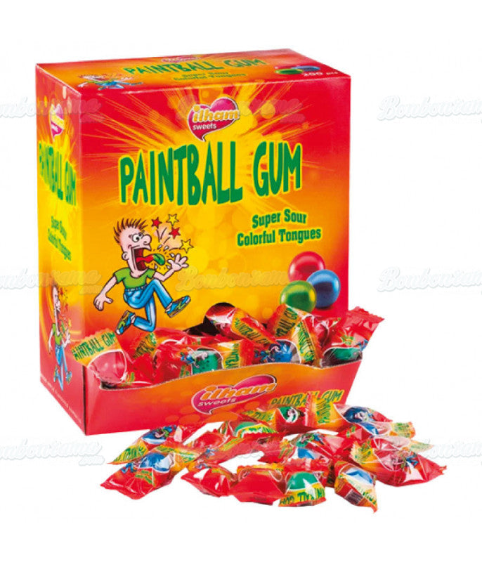 Bubble gum paintball X10