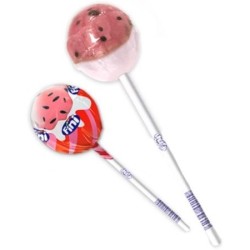 Sucette Pop Fraise et crème à l'unité
