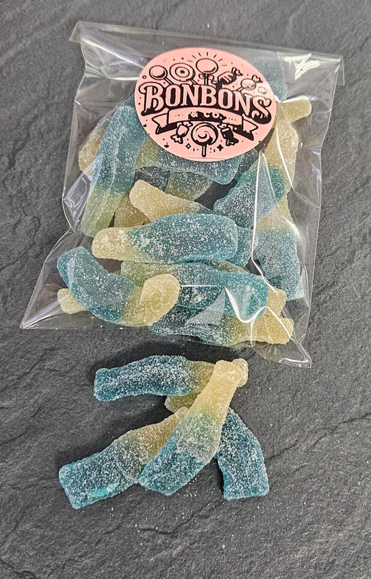 Bouteilles framboise bleue 100gr