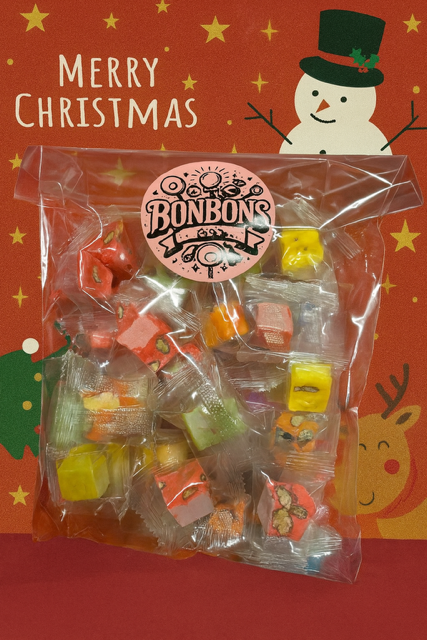 Petits cubes de nougats colorés 100gr