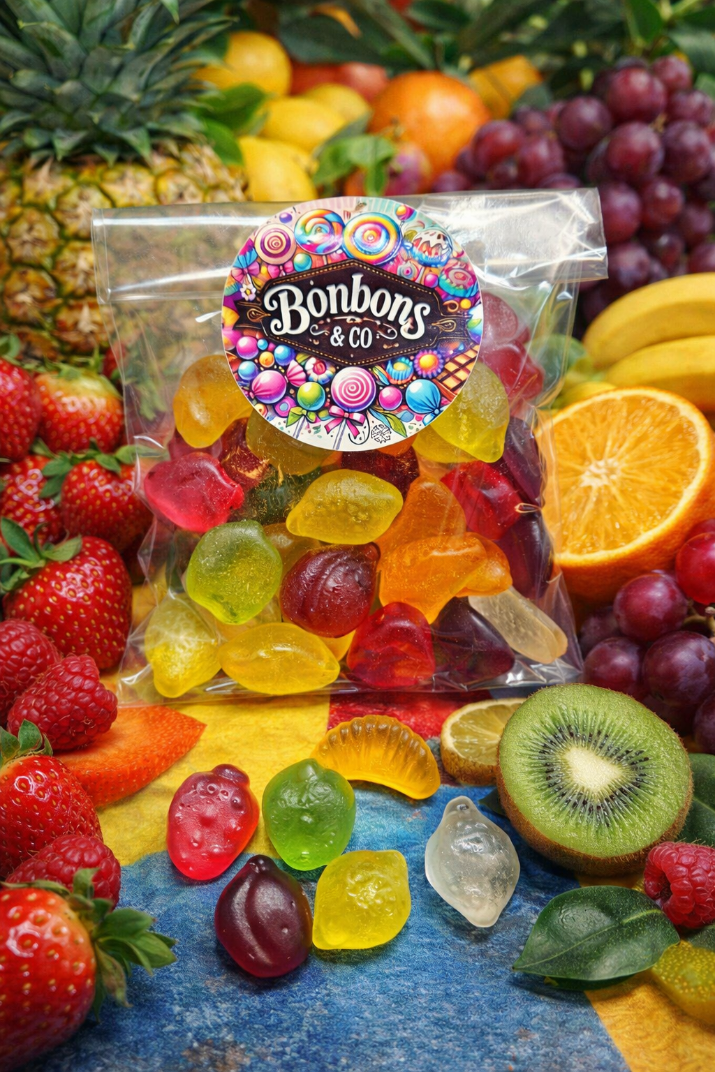 Fruits sans sucre 100 grs