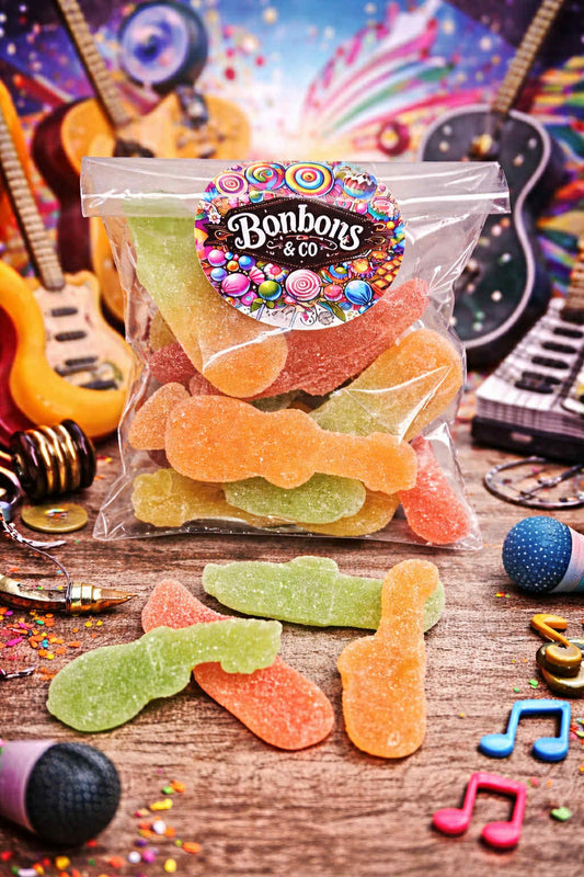 Instruments de musique acidulés 100 grs