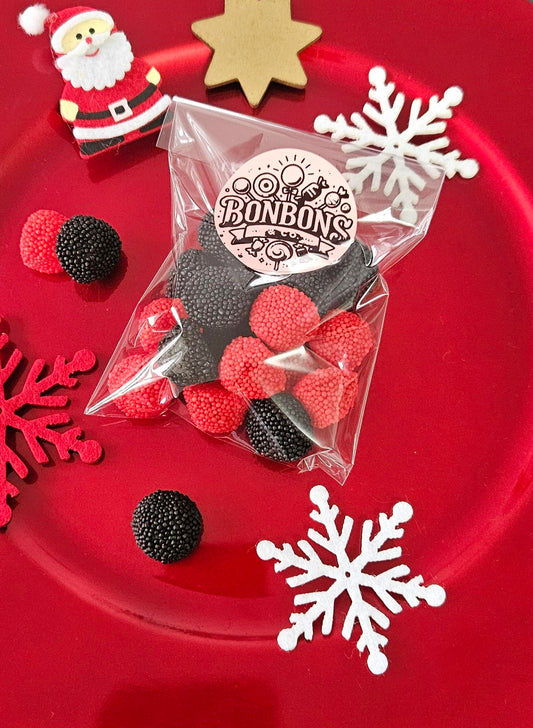 Mûres perlées rouges et noires 100gr