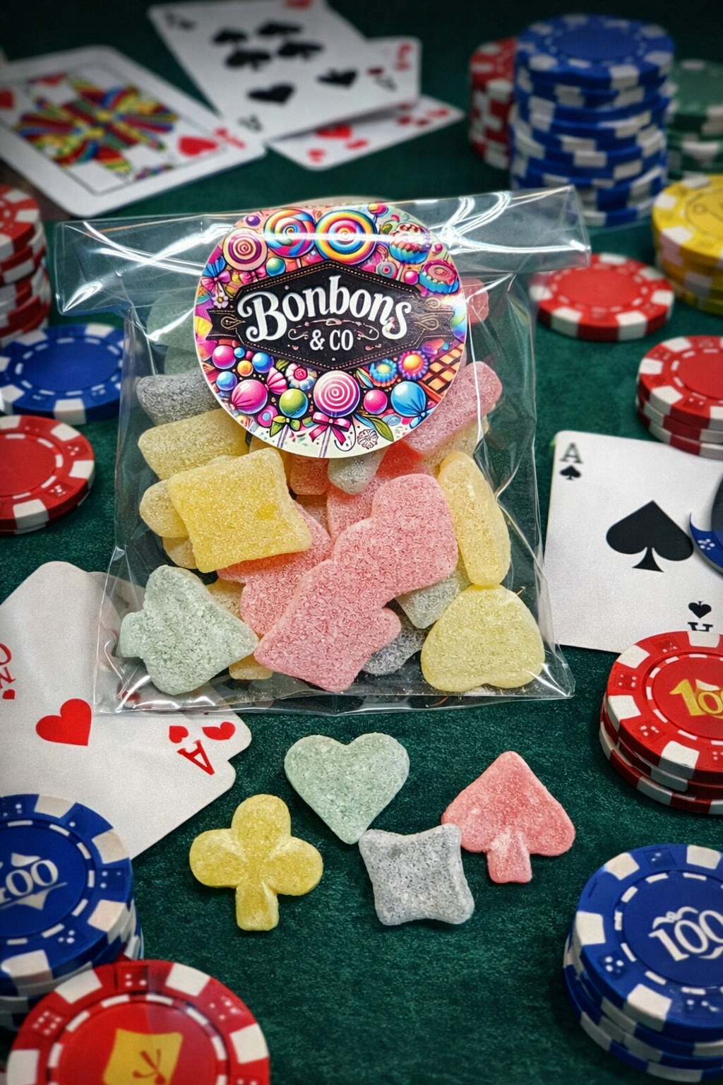 Poker fruit sans sucre 100 grs