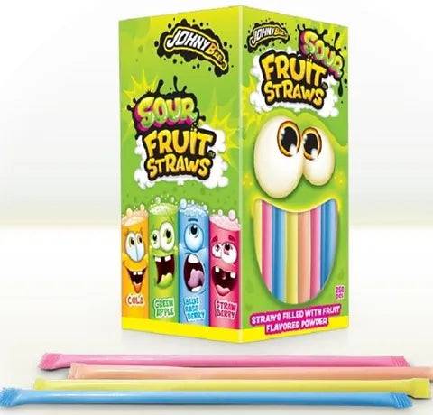 Sour fruit straws mini 3 grs X4
