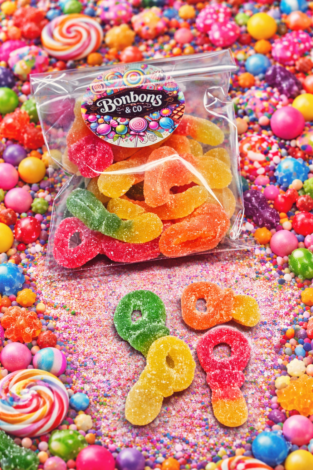 Tétines acidulées 100 grs