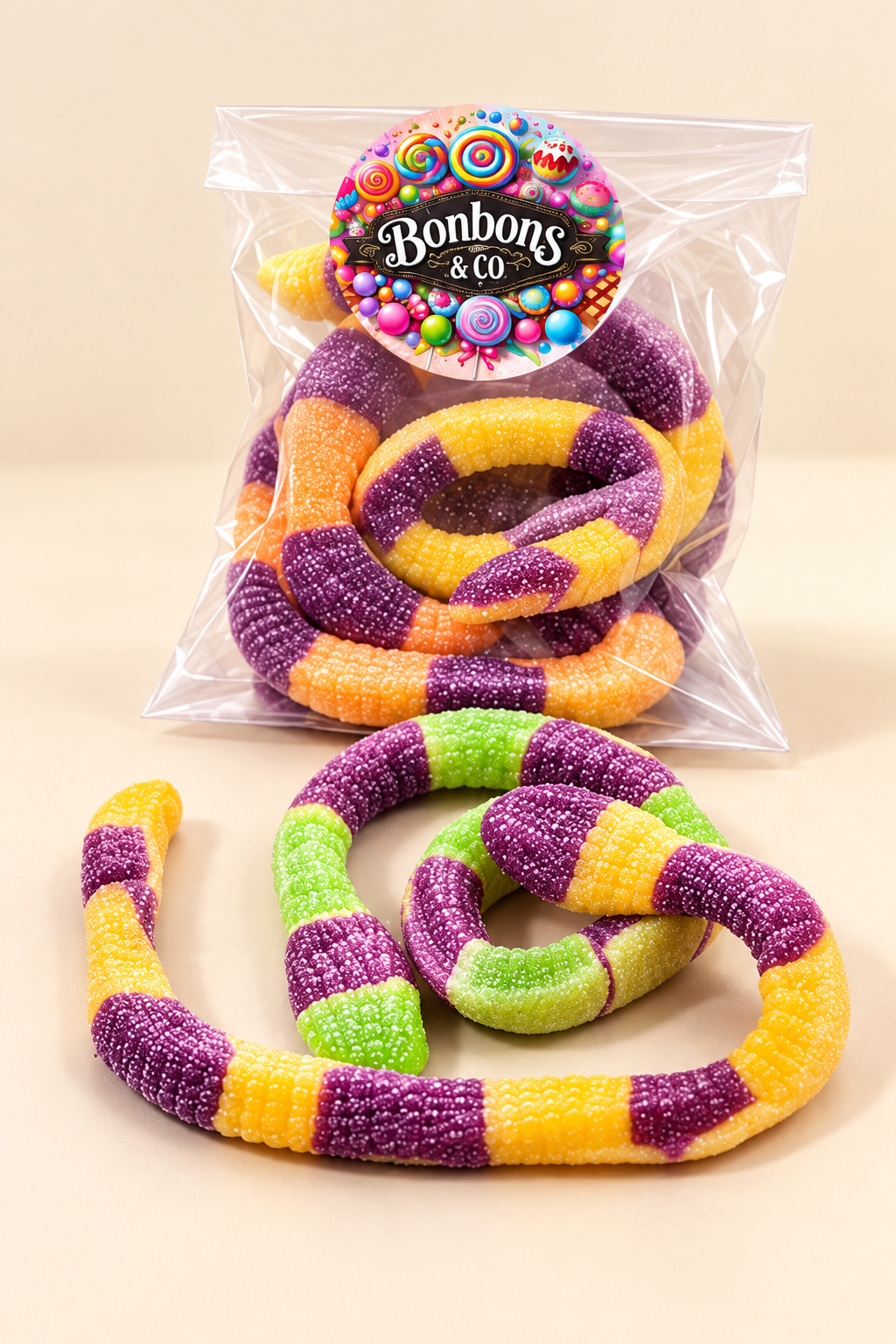 Anacondas géants (environ 10cm) X 2