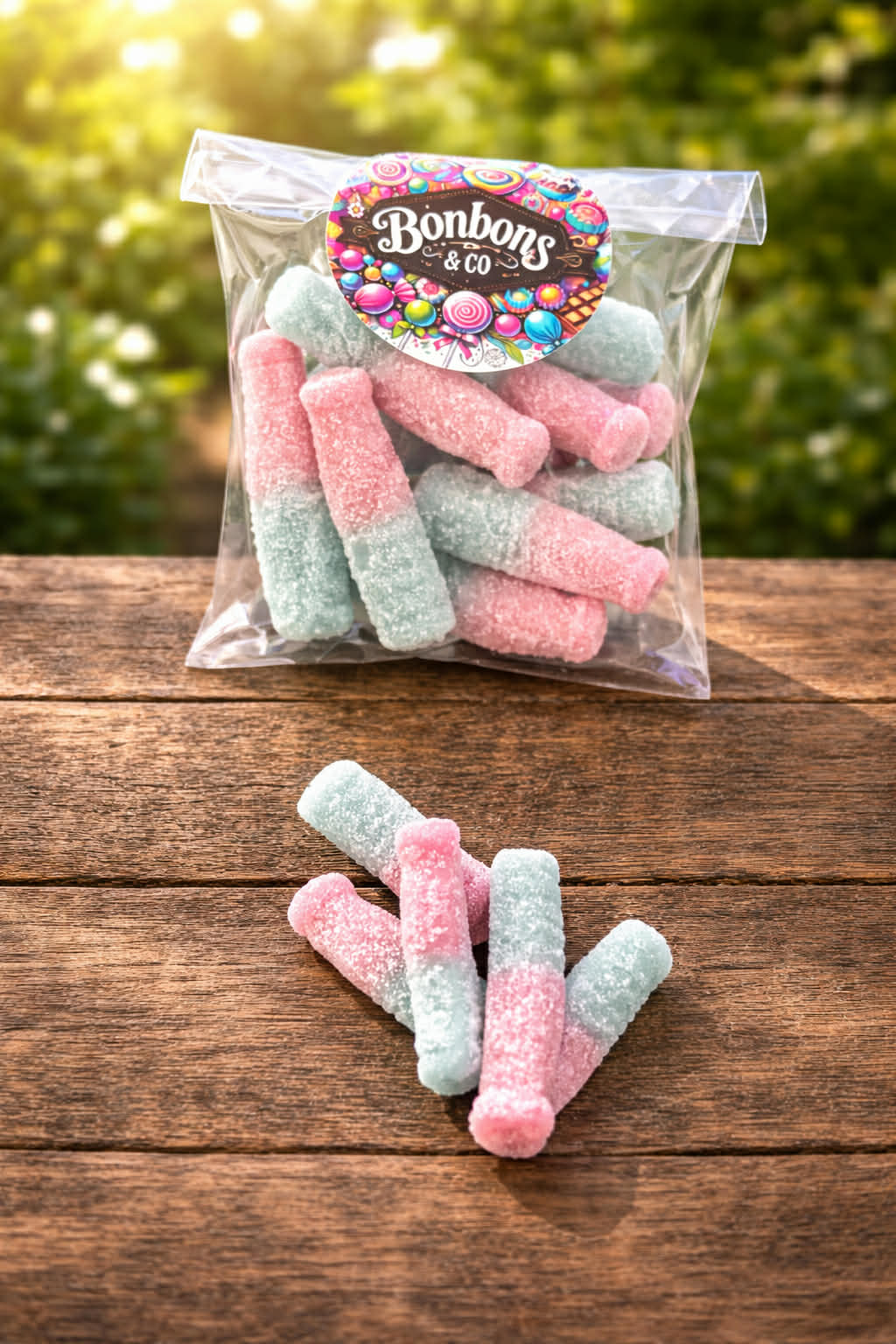 Bouteilles bubble gum citrique 100 grs