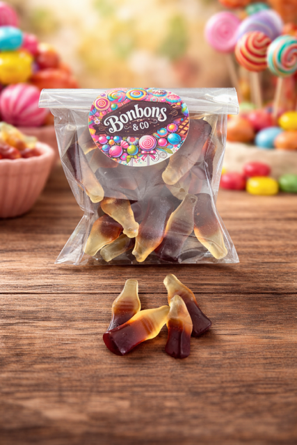 Bouteilles cola lisses 100 grs