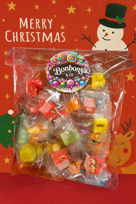 Petits cubes de nougats colorés 100gr