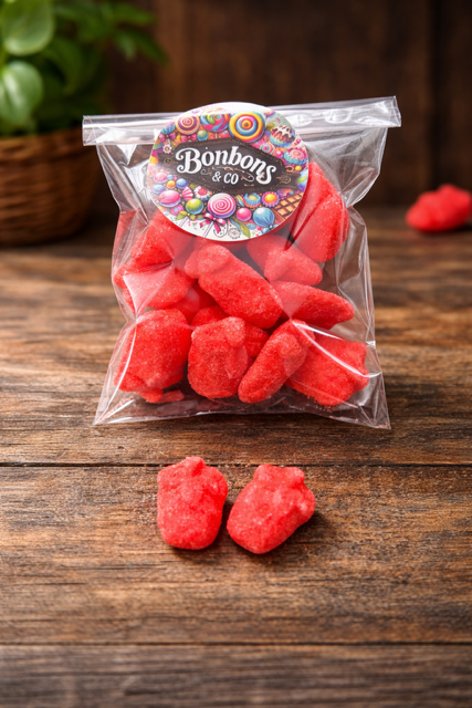 Fraises fouettées sucrées 100 grs