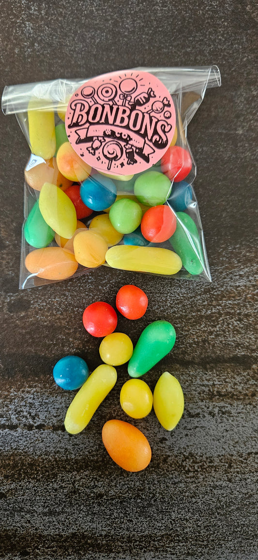 Fruits assortis dragéifiés 100 grs
