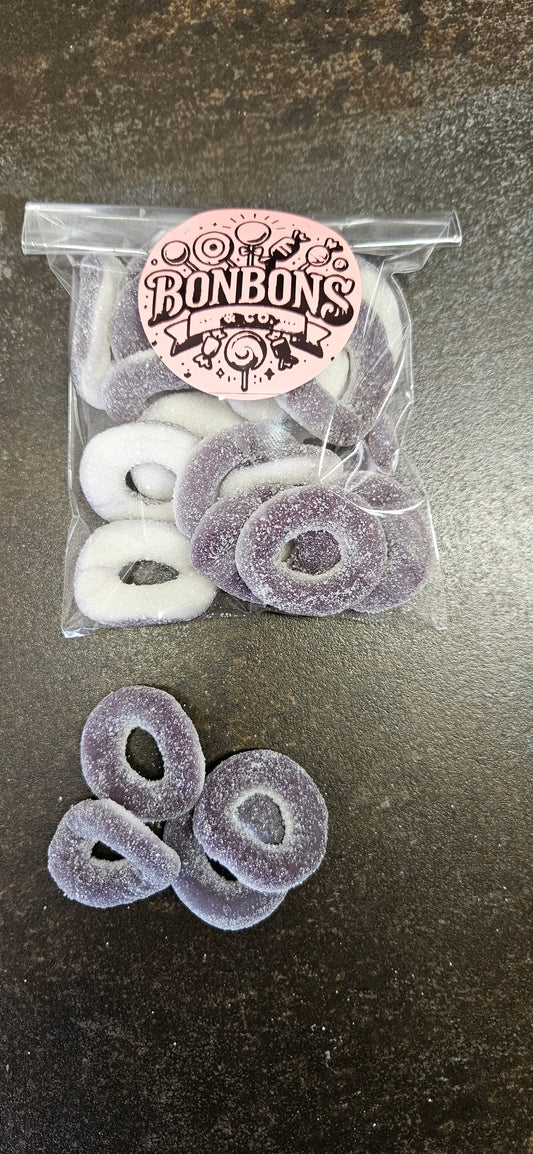 Anneaux sucrés passion 100gr