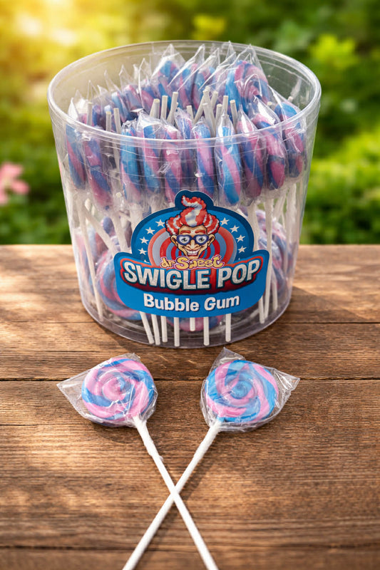 Sucette swigle pop bubble gum à l'unité